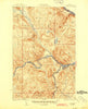 Allagash Maine Historical topographic map, 1:62500 scale, 15 X 15 Minute, Year 1933
