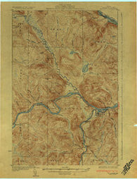 Allagash Maine Historical topographic map, 1:62500 scale, 15 X 15 Minute, Year 1933