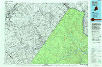 Allagash Maine Historical topographic map, 1:100000 scale, 30 X 60 Minute, Year 1993