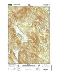 Alligator Lake Maine Current topographic map, 1:24000 scale, 7.5 X 7.5 Minute, Year 2014