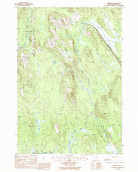 Amherst Maine Historical topographic map, 1:24000 scale, 7.5 X 7.5 Minute, Year 1988