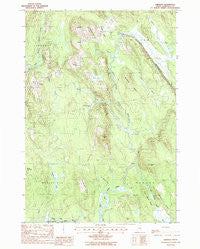 Amherst Maine Historical topographic map, 1:24000 scale, 7.5 X 7.5 Minute, Year 1988