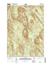 Amherst Maine Current topographic map, 1:24000 scale, 7.5 X 7.5 Minute, Year 2014