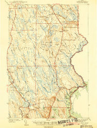 Amity Maine Historical topographic map, 1:62500 scale, 15 X 15 Minute, Year 1941