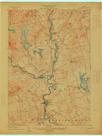 Anson Maine Historical topographic map, 1:62500 scale, 15 X 15 Minute, Year 1904