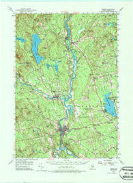 Anson Maine Historical topographic map, 1:62500 scale, 15 X 15 Minute, Year 1955