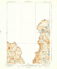 Arnold Pond Maine Historical topographic map, 1:62500 scale, 15 X 15 Minute, Year 1935