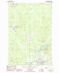 Ashland Maine Historical topographic map, 1:24000 scale, 7.5 X 7.5 Minute, Year 1986