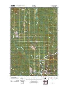 Ashland Maine Historical topographic map, 1:24000 scale, 7.5 X 7.5 Minute, Year 2011