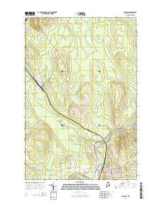 Ashland Maine Current topographic map, 1:24000 scale, 7.5 X 7.5 Minute, Year 2014