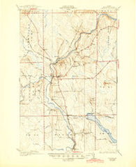 Ashland Maine Historical topographic map, 1:62500 scale, 15 X 15 Minute, Year 1934