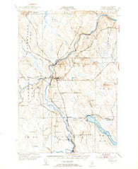 Ashland Maine Historical topographic map, 1:62500 scale, 15 X 15 Minute, Year 1953