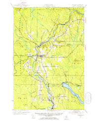Ashland Maine Historical topographic map, 1:62500 scale, 15 X 15 Minute, Year 1953