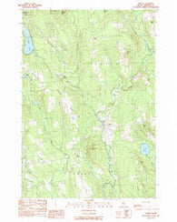 Athens Maine Historical topographic map, 1:24000 scale, 7.5 X 7.5 Minute, Year 1989