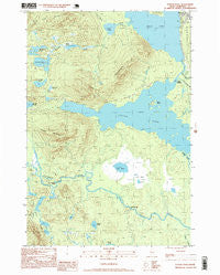 Attean Pond Maine Historical topographic map, 1:24000 scale, 7.5 X 7.5 Minute, Year 1997