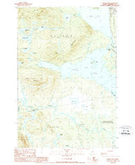 Attean Pond Maine Historical topographic map, 1:24000 scale, 7.5 X 7.5 Minute, Year 1989