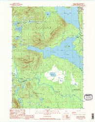 Attean Pond Maine Historical topographic map, 1:24000 scale, 7.5 X 7.5 Minute, Year 1989