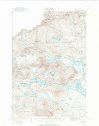 Attean Maine Historical topographic map, 1:62500 scale, 15 X 15 Minute, Year 1923
