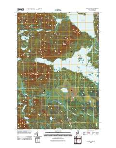 Attean Pond Maine Historical topographic map, 1:24000 scale, 7.5 X 7.5 Minute, Year 2011