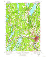 Augusta Maine Historical topographic map, 1:62500 scale, 15 X 15 Minute, Year 1956