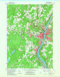 Augusta Maine Historical topographic map, 1:24000 scale, 7.5 X 7.5 Minute, Year 1980