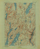 Augusta Maine Historical topographic map, 1:62500 scale, 15 X 15 Minute, Year 1892