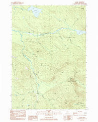 B Pond Maine Historical topographic map, 1:24000 scale, 7.5 X 7.5 Minute, Year 1984