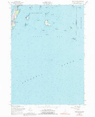 Bailey Island Maine Historical topographic map, 1:24000 scale, 7.5 X 7.5 Minute, Year 1957