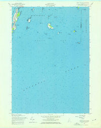Bailey Island Maine Historical topographic map, 1:24000 scale, 7.5 X 7.5 Minute, Year 1957