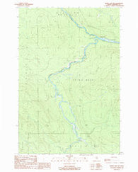 Baker Lake NW Maine Historical topographic map, 1:24000 scale, 7.5 X 7.5 Minute, Year 1989