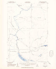 Baker Lake Maine Historical topographic map, 1:62500 scale, 15 X 15 Minute, Year 1954
