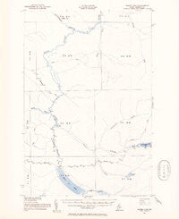 Baker Lake Maine Historical topographic map, 1:62500 scale, 15 X 15 Minute, Year 1954