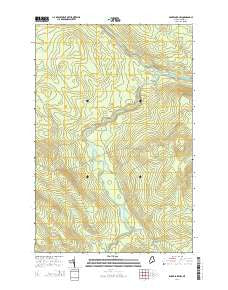 Baker Lake NW Maine Current topographic map, 1:24000 scale, 7.5 X 7.5 Minute, Year 2014