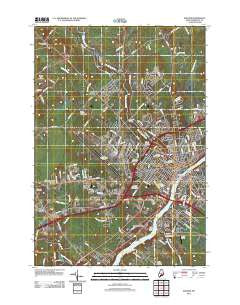 Bangor Maine Historical topographic map, 1:24000 scale, 7.5 X 7.5 Minute, Year 2011