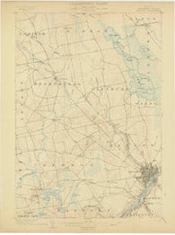 Bangor Maine Historical topographic map, 1:62500 scale, 15 X 15 Minute, Year 1902