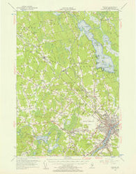 Bangor Maine Historical topographic map, 1:62500 scale, 15 X 15 Minute, Year 1955