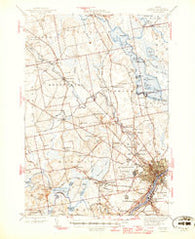 Bangor Maine Historical topographic map, 1:62500 scale, 15 X 15 Minute, Year 1946
