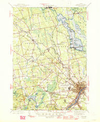 Bangor Maine Historical topographic map, 1:62500 scale, 15 X 15 Minute, Year 1946