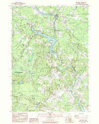 Bar Mills Maine Historical topographic map, 1:24000 scale, 7.5 X 7.5 Minute, Year 1983