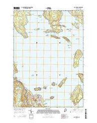 Bar Harbor Maine Current topographic map, 1:24000 scale, 7.5 X 7.5 Minute, Year 2014