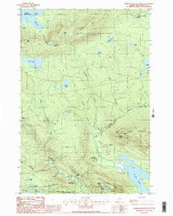 Barren Mountain West Maine Historical topographic map, 1:24000 scale, 7.5 X 7.5 Minute, Year 1988