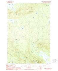 Barren Mountain West Maine Historical topographic map, 1:24000 scale, 7.5 X 7.5 Minute, Year 1988