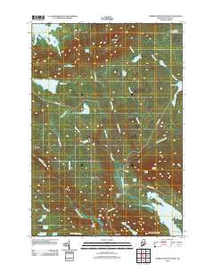Barren Mountain West Maine Historical topographic map, 1:24000 scale, 7.5 X 7.5 Minute, Year 2011