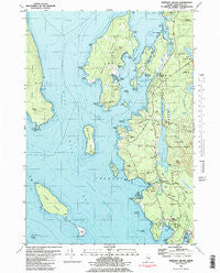 Bartlett Island Maine Historical topographic map, 1:24000 scale, 7.5 X 7.5 Minute, Year 1981
