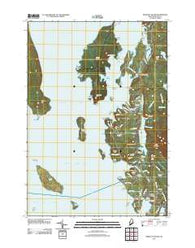 Bartlett Island Maine Historical topographic map, 1:24000 scale, 7.5 X 7.5 Minute, Year 2011