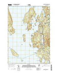 Bartlett Island Maine Current topographic map, 1:24000 scale, 7.5 X 7.5 Minute, Year 2014