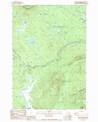 Basin Mountain Maine Historical topographic map, 1:24000 scale, 7.5 X 7.5 Minute, Year 1989