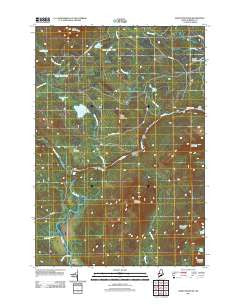 Basin Mountain Maine Historical topographic map, 1:24000 scale, 7.5 X 7.5 Minute, Year 2011