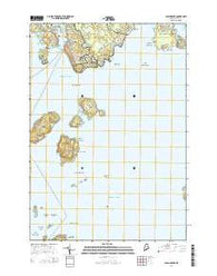 Bass Harbor Maine Current topographic map, 1:24000 scale, 7.5 X 7.5 Minute, Year 2014