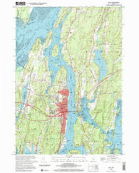 Bath Maine Historical topographic map, 1:24000 scale, 7.5 X 7.5 Minute, Year 2000